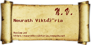 Neurath Viktória névjegykártya